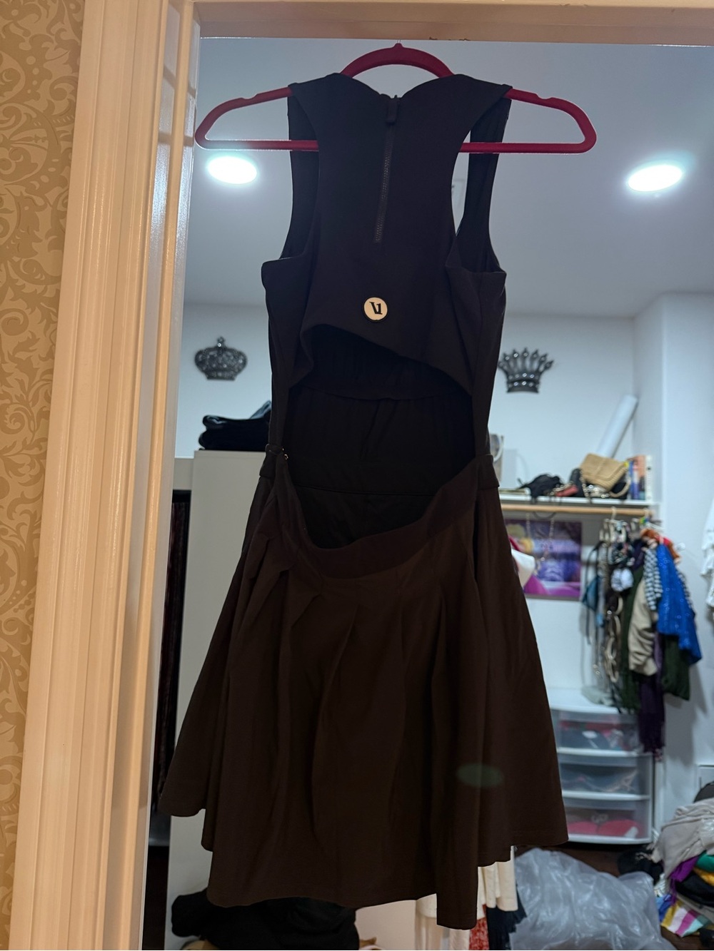 Vuori Black Pleated Mini Dress - Picture 5 of 5